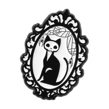 Punk Style Skull Figure Lapel Pin Vintage Alloy Brooch-QHXZ5011