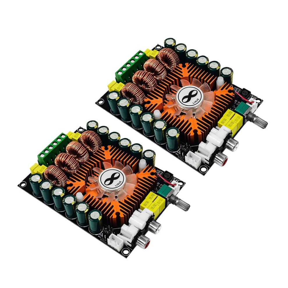 Tda7498e 2.0 Hifi Stereo Module - 2-Piece 160Wx2 Digital Power Amplifier Board Btl 220W With Cooling Fan 9339159108987