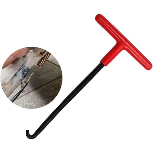 Motorcycle Exhaust Spring Hook Tool Red For Quick Exhaust Spring Removal, Compatible With Most Motorcycle Models 1