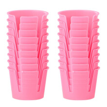 50 cuencos de plástico desechables para mezclar en consultorios dentales, color rosa