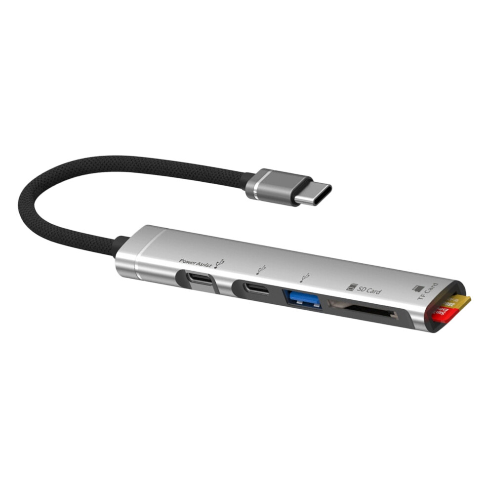 Aluminum Alloy Usb C And Usb A Otg Adapters Sdtf- Usb C Silver 7696000272627