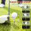 50 plastic golftees van 3 1/4 inch (8,3 cm) voor training, wit 4