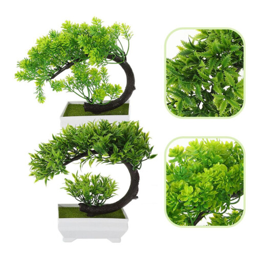 2 st konstnärliga bonsai, trädkruka, bordsplantering 1
