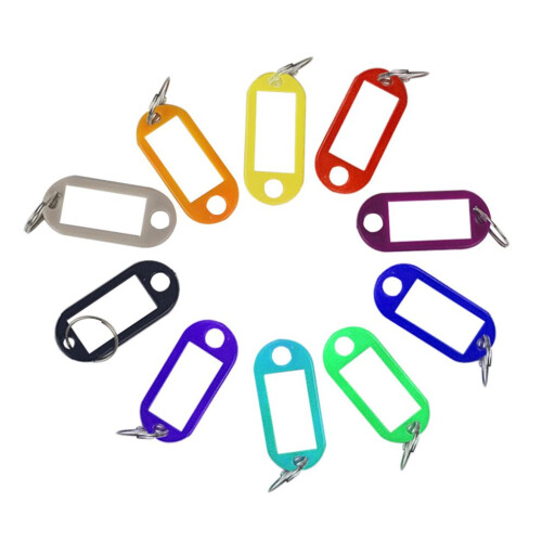 50 sleutelhangers met bordjes