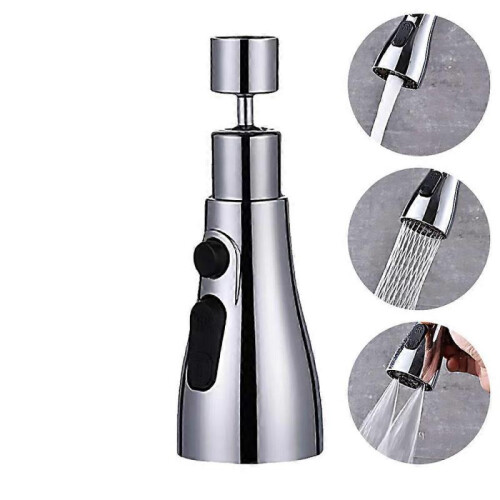 (B) Universal Pressure Tap Nozzle Faucet Replacement Pull Down Spray Head Multifunction Kitchen Bathroom Faucets 1