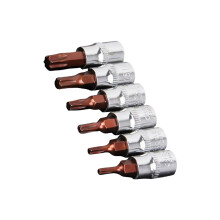Pack of 6 Practical Alloy Steel 1/4" Drive Impact Sockets Set-B