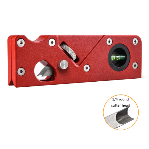 Chamfer Plane for Wood,  Portable Woodwork Hand Planer-  Red