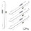 Durable Metal Throttle Return Spring Governor Link Rod Set for 1