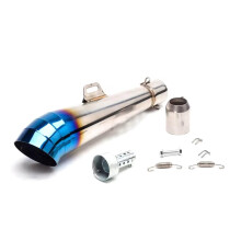 Exhaust Middle Pipe For ZX6R ZX10 Z900 Z1000 51mm Universal Motorcycle Exhaust Muffler Type A