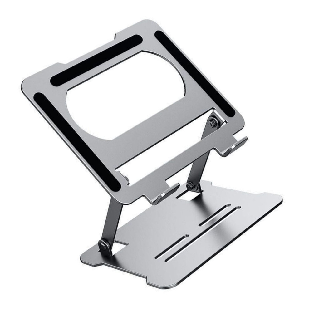 Foldable Laptop Stand Ventilated Alloy Frame- Standard Grey 7754000333547