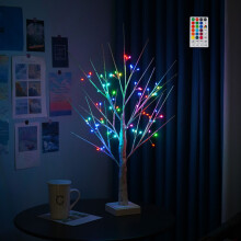 72 Pre Lit Birch Christmas Tree, Remote Control