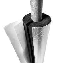 Pipe Insulation Foam Tubes Two Pack With Aluminum Foil For Water Pipes Freeze Protection For AC Units Fits ID 25mm