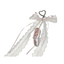 Lovely Pearls and Lace Bowknot Bag Accessory Featuring-Pink