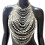 Adjustable Layer Pearls Chest Jewelry Comfortable Alloy Chains 1