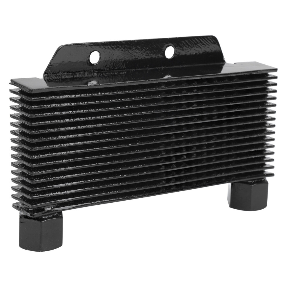 Universal 125-250Cc Motorcycle Oil Cooler Iron Atv Dirt Bike Radiator Black 8401360387831