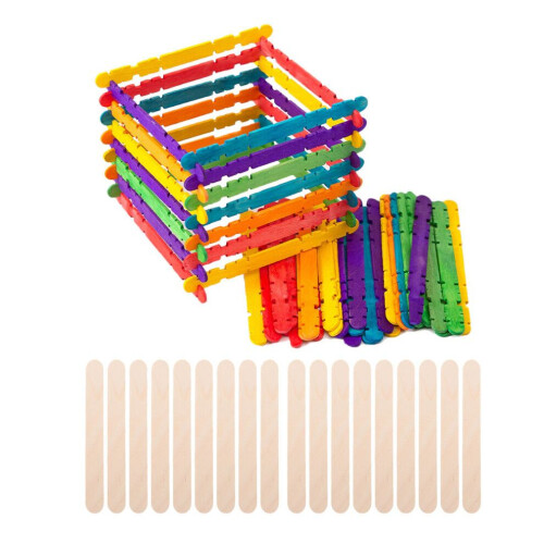500 palitos de helado de madera para manualidades. 1