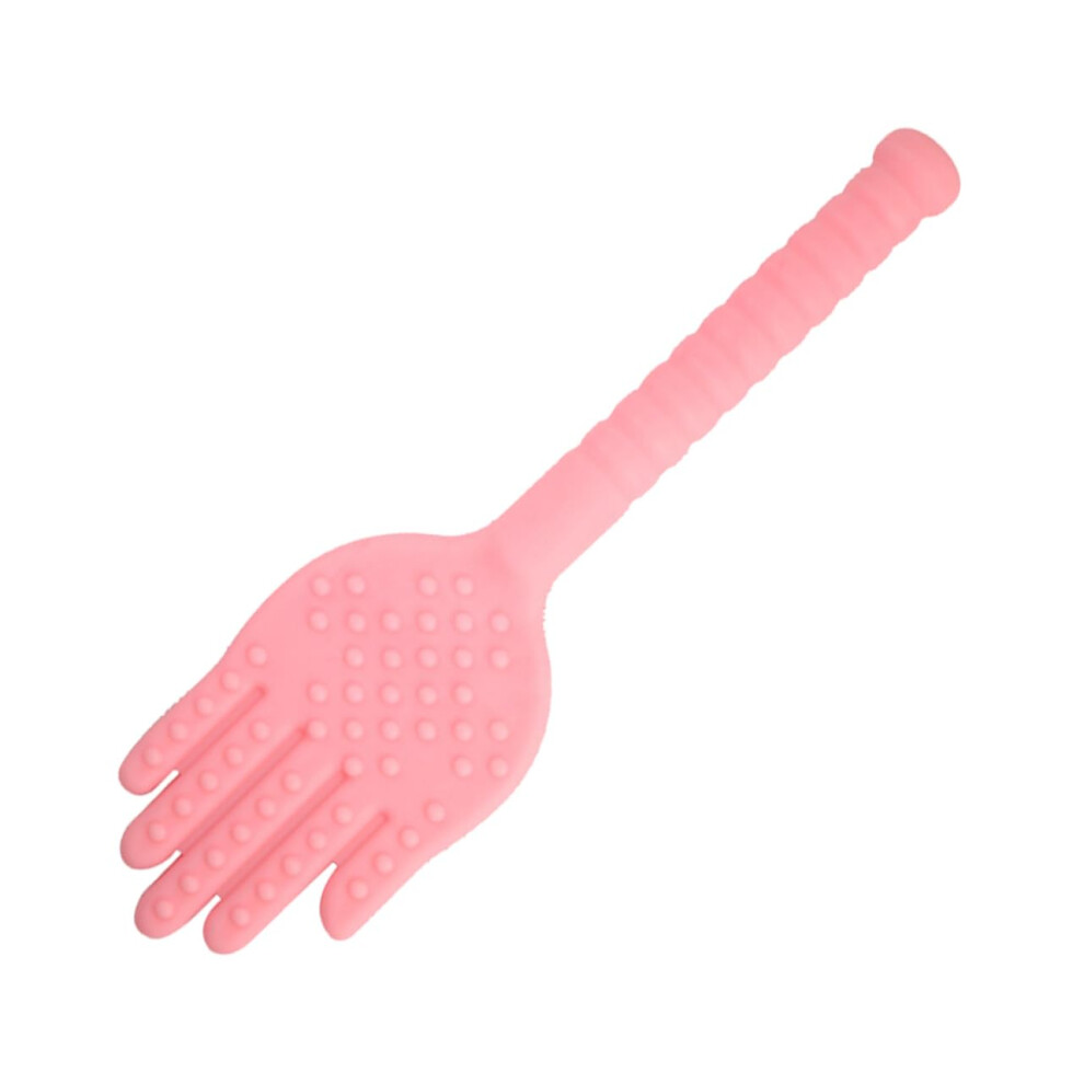 Pink Elastic Stick Lower Back Massager Muscle Hand Massager Acupoint Therapy Tool