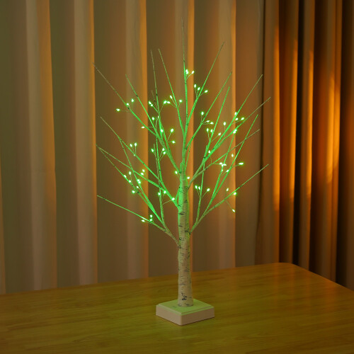 72 Pre Lit Birch Christmas Tree, Remote Control 2