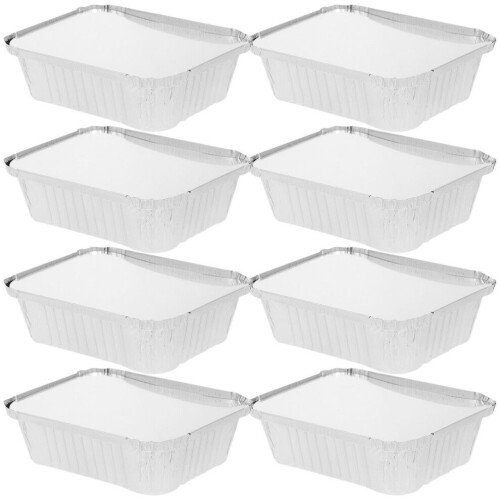50 Kuchenback-Aluminiumboxen mit Deckel