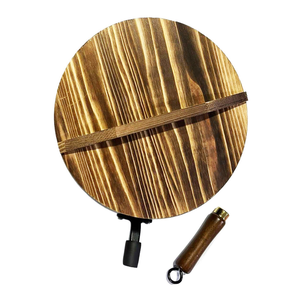 (28CM) Sturdy Deepened Non Stick Iron Pot With Wooden Lid For Durable Cooking-image-OPC-PMXMTTP-NEW