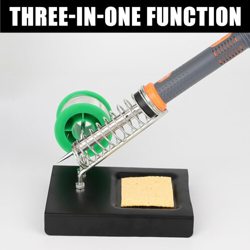 Soldering Iron Holder Iron Stand With Spring Holders And Cleaning Sponge For Electronics Organizer 1