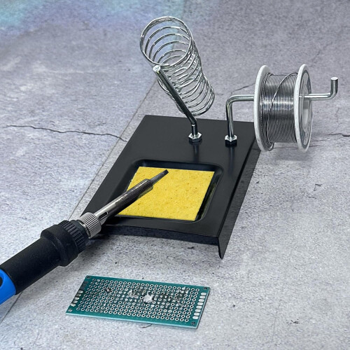 Soldering Iron Holder Iron Stand With Spring Holders And Cleaning Sponge For Electronics Organizer 2