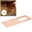 Adjustable Sauna Air Vent Grille - Hemlock Material 28x28cm 15