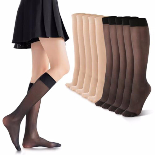 20pack/lot Hypoallergenic Knee High Silk Socks Comfortable And