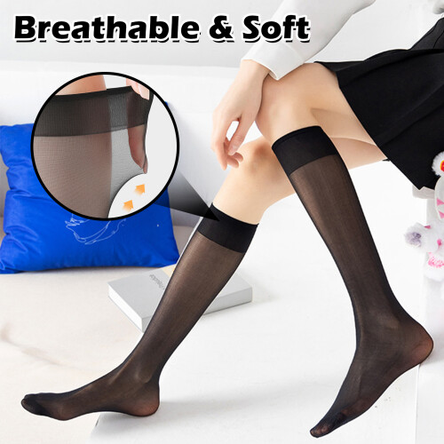 20pack/lot Hypoallergenic Knee High Silk Socks Comfortable And 2