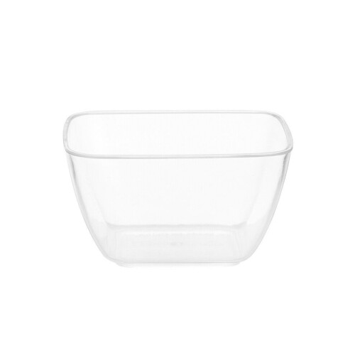 5pcs Disposable Salad Bowls Plastic Transparent Square 70ml