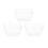 5pcs Disposable Salad Bowls Plastic Transparent Square 70ml 2