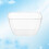 5pcs Disposable Salad Bowls Plastic Transparent Square 70ml 4