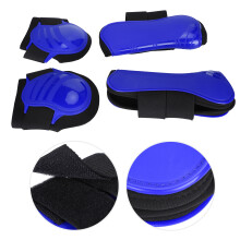 Horse Legguard Leg Protector PU Thickened Shell Blue L