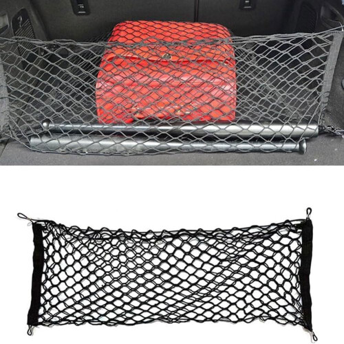 Car Boot Cargo Net Elastic - for Mitsubishi Outlander 2007-2013, Polyester Trunk Net, 100x40 Cm, Double-Layer Vertical Net 1