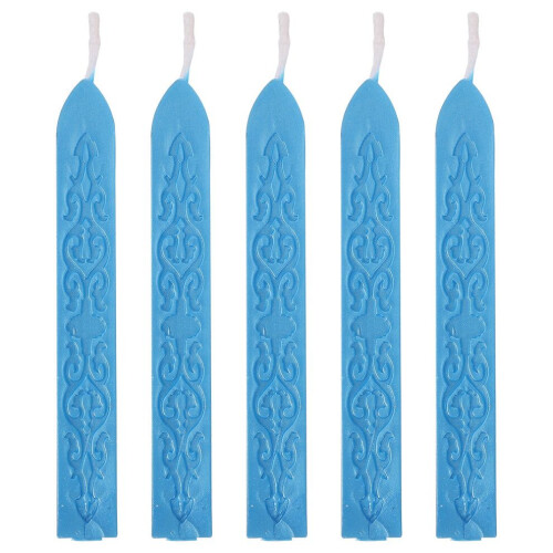 Lot de 5 bâtonnets de cire à cacheter pour tampons et cachets d'enveloppes