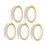 5 stuks reflecterende fietsstickers (zilver) 3