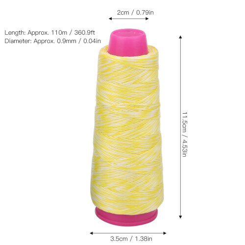 110m Polyethylen-Bogenschussbogenfadenmaterial, Gelb & Weiß 2