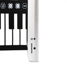 Tragbares 49-Tasten-Silber-Rollen-Elektronisches Piano für Kinder & Anfänger