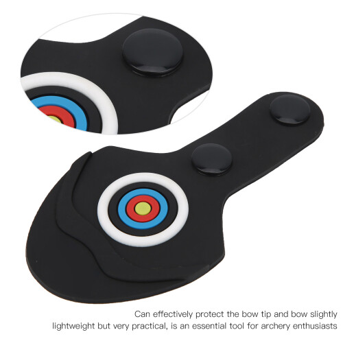 Recurve Bow Limb Tip Protector Rubber Pads Archery Accessories 10.5x5.5cm 2