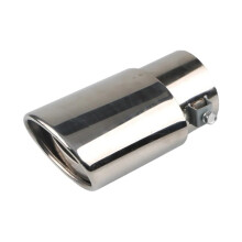 Exhaust Tips 63.0mm Stainless Steel Round Universal Car Tail Pipe Single Outlet B-Straight Muffler