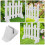 5-piece fence post base bracket, plastic, for mailbox railings 3