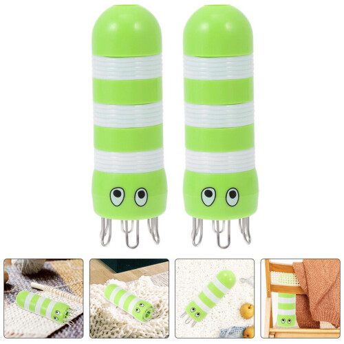 2 pieces plastic knitting machine with knitting bobbins for home use 2