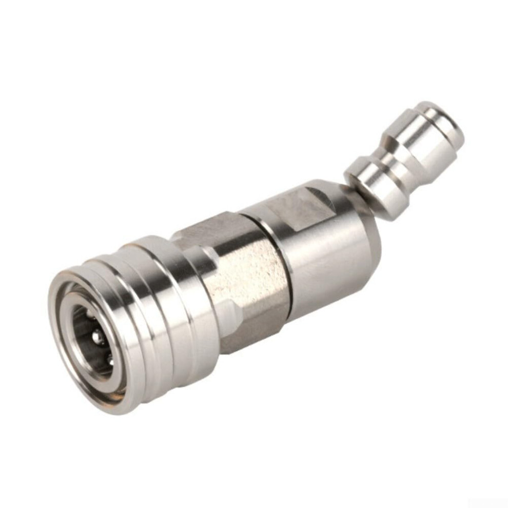 14 Quick Coupling For High Pressure Systems With 360 Degree Swivel Connector, Durable Hose Fitting Prevents Kinks 9339159113516