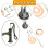 Replacement Piston Kit For Type 75 Hand Pump, Pins And Washers, PU Leather Pad, Easy Installation, Sleeve 5