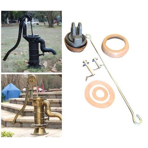 Replacement Piston Kit For Type 75 Hand Pump, Pins And Washers, PU Leather Pad, Easy Installation, Sleeve 1