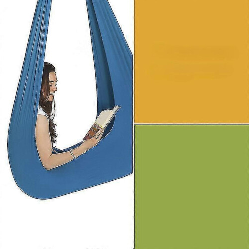 (100*280CM,light blue)Children's Elastic Swing Sensory Training Alleviates Autistic Indoor Swing Hammock Nylon 2
