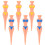 6 golftees, pegs, driving aids, spikes, accessoires 1
