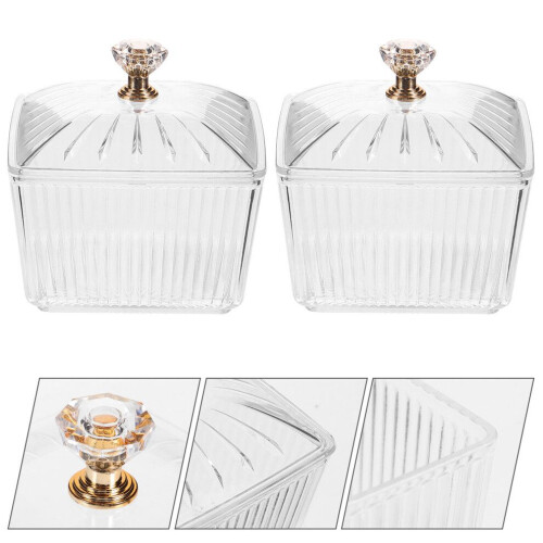 2 candy tins, storage containers with lids 2