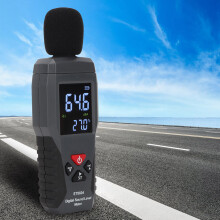 Professionelles 30–130 dB Schallpegelmessgerät mit 4-stelliger Anzeige und Alarmen