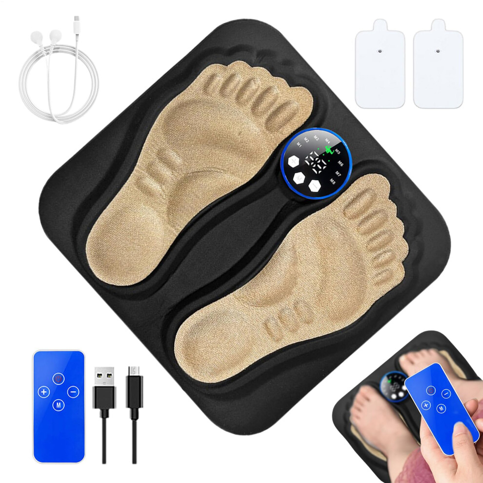 EMS Foot Stimulator Feet Massager For Muscle Relaxation, Electric Foot Massager Device For Adults, Busy Professionals